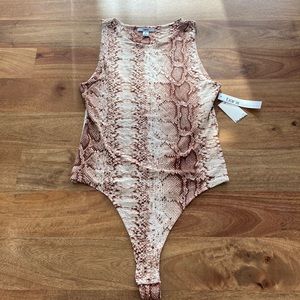 Women Animal Print Bodysuit